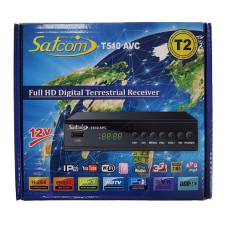 TV Тюнер Satcom T510 AVC T2 2USB, IPTV, FULL HD 12V