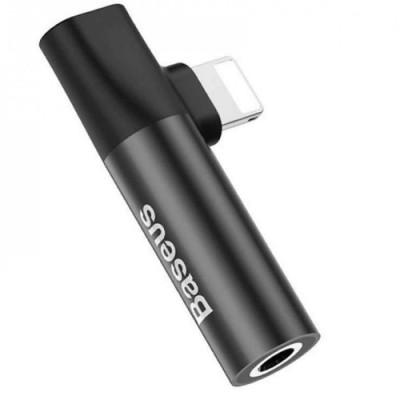 AUX-адаптер Baseus iP to iP & 3.5mm audio jack L43 Black