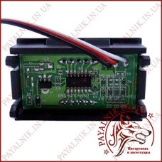 Вольтметр DC 0-30V цифровий ЧЕРВОНИЙ вбудований (три дроти) (DSN-DVM-568L-3) (27016R) Вольтметр DC 0-30V цифровий ЧЕРВОНИЙ вбудований (три дроти) (DSN-DVM-568L-3) (27016R)