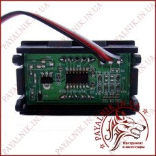 Вольтметр DC 0-30V цифровий ЗЕЛЕНИЙ вбудований (три дроти) (DSN-DVM-568L-3) (27016G) Вольтметр DC 0-30V цифровий ЗЕЛЕНИЙ вбудований (три дроти) (DSN-DVM-568L-3) (27016G)
