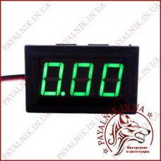 Вольтметр DC 0-30V цифровий ЗЕЛЕНИЙ вбудований (три дроти) (DSN-DVM-568L-3) (27016G) Вольтметр DC 0-30V цифровий ЗЕЛЕНИЙ вбудований (три дроти) (DSN-DVM-568L-3) (27016G)
