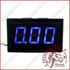 Вольтметр DC 0-30V цифровий СИНІЙ вбудований (три дроти) (DSN-DVM-568L-3) (27016B) Вольтметр DC 0-30V цифровий СИНІЙ вбудований (три дроти) (DSN-DVM-568L-3) (27016B)