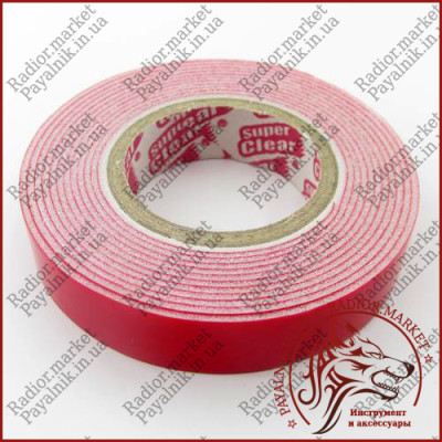 Двосторонній скотч спінений Master Tape 2м*12мм білий