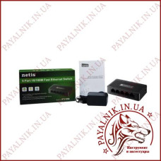 Комутатор Netis ST3105S 5 Ports 10/100Mbps Комутатор Netis ST3105S 5 Ports 10/100Mbps