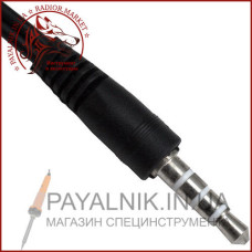 Перехідник mini jack 3.5mm на 2 гнізда під mini jack 3.5mm (навушники – мікрофон) плоский 10см.