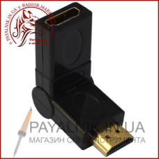 Перехідник HDMI штекер - гніздо поворотний універсальний