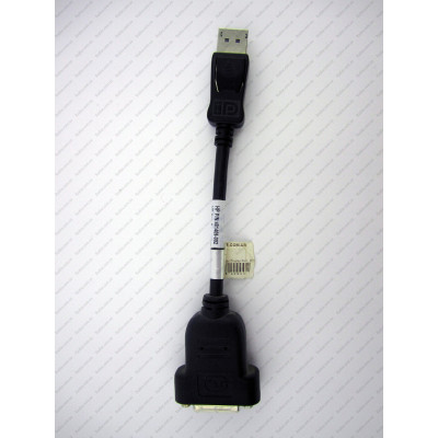 Перехідник Display Port (дисплей порт) – DVI (гніздо) на дроті 10см.