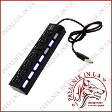 Концентратор Usb HUB 7 портів із тумблерами Концентратор Usb HUB 7 портів із тумблерами
