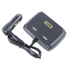 Автомобільний розгалужувач прикурювача IN-CAR №1512 12-24V 120W 3 гнізда + 2 USB