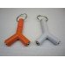 Переходник mini jack 3.5mm на 2 гнезда под mini jack 3.5mm в корпусе, на кольце