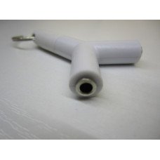 Переходник mini jack 3.5mm на 2 гнезда под mini jack 3.5mm в корпусе, на кольце Переходник mini jack 3.5mm на 2 гнезда под mini jack 3.5mm в корпусе, на кольце