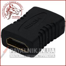Перехідник HDMI - HDMI гніздо - гніздо (зганяння)