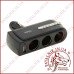Автомобільний розгалужувач прикурювача 3 гнізда + USB WF-0303