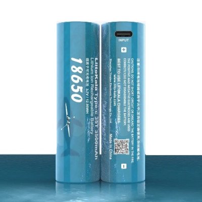 Акумулятор 18650 Li-Ion LiitoKala Lii-35T-PCB, 3500mah, 3.7V 12.95WH