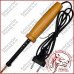 Паяльник з мідним жалом та дерев'яною ручкою WDB-30W, 220V, чорний