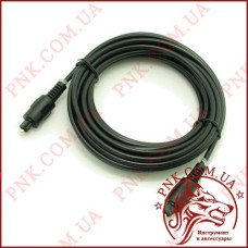 Кабель оптичний звуковий 5.0м Toslink plug чорний