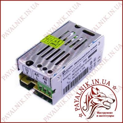 Блок живлення 12v 1.25a 15w IP20 Металевий перфорований (70*38*30)