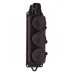 Колодка потрійна каучук Luxel 250V 16A (1133)