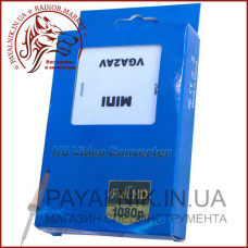 Конвертер MINI перетворювач VGA в AV (тюльпани) гніздо VGA (IN) - 3 гнізда RCA (OUT)