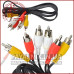 Кабель 3 RCA - 3 RCA 1.5м тонкий