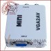 Конвертер MINI перетворювач VGA в AV (тюльпани) гніздо VGA (IN) - 3 гнізда RCA (OUT)