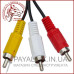 Кабель mini jack 3.5mm 4 pin кутовий подовжений - 3 RCA 1.8м (відео-аудіо)