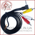 Кабель mini jack 3.5mm 4 pin кутовий подовжений - 3 RCA 1.8м (відео-аудіо) Кабель mini jack 3.5mm 4 pin кутовий подовжений - 3 RCA 1.8м (відео-аудіо)