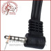 Кабель mini jack 3.5mm 4 pin кутовий подовжений - 3 RCA 1.8м (відео-аудіо)