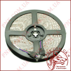 Світлодіодна стрічка OEM 12V 14.4W, 60 LED (5050), RGB кольорова, герметична 1м