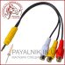 Перехідник mini jack 3.5mm – 3 RCA гніздо (мама) 10см. (5-0236)