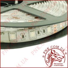 Світлодіодна стрічка OEM 12V 14.4W, 60 LED (5050), RGB кольорова, герметична 1м