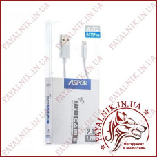 USB кабель Aspor A172 Lightning 1.2m