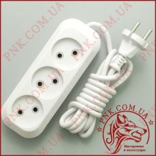 Подовжувач мережі SVITTEX SV-008-2 2м, 3 розетки, 2.2кВт