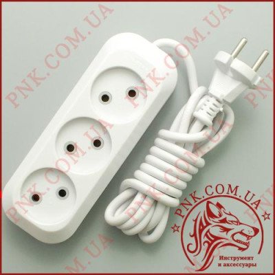 Подовжувач мережі SVITTEX SV-008-2 2м, 3 розетки, 2.2кВт