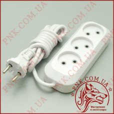 Подовжувач мережі SVITTEX SV-008-2 2м, 3 розетки, 2.2кВт