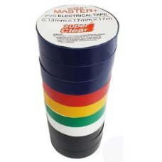 Ізолента Super Master+ 21м., 17мм., 0.15мм. 600V кольори в асортименті