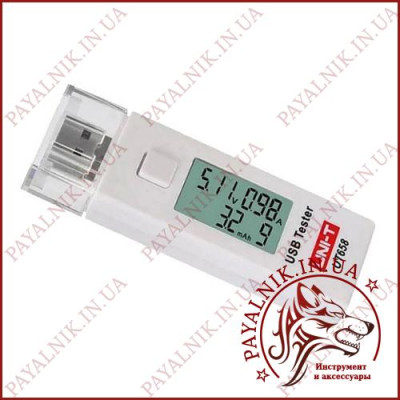 Тестер юсб із ємністю, тестер гнізд USB Uni-T UT658 (Made in EC)