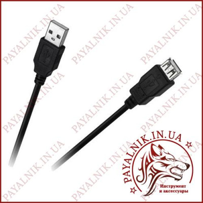 Кабель USB штекер-гніздо 1.5m Cabletech Eco-Line (KPO4013-1.5)