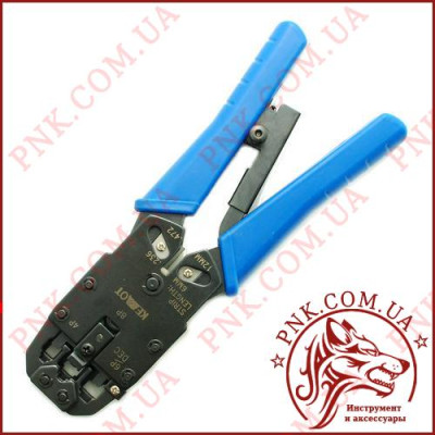 Обтискні кліщі (кримпер) KEMOT (REBEL NEW) для конекторів RJ11, RJ45 (NAR0010)
