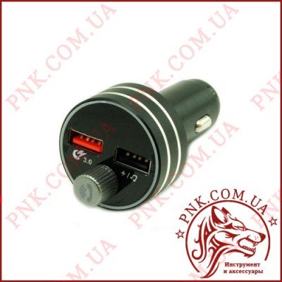 ФМ Модулятор C1 ULTRA FAST (Bluetooth 5.0, DUAL USB 3.0 Charger 2.1A, 12-24V)