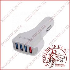 Автомобільний зарядний пристрій USB 4 порти 5v 3.5a, 9v 1.8a, 12v 1.8a (LZ-KC08) Автомобільний зарядний пристрій USB 4 порти 5v 3.5a, 9v 1.8a, 12v 1.8a (LZ-KC08)