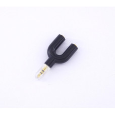 Перехідник mini jack 3.5mm на 2 гнізда під mini jack 3.5mm (навушники - навушники) (KY-155)