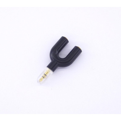 Перехідник mini jack 3.5mm на 2 гнізда під mini jack 3.5mm (навушники - навушники) (KY-155)