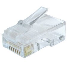 Конектор інтернет RJ-45 штекер під обтиск прохідний (premium quality) CAT 6