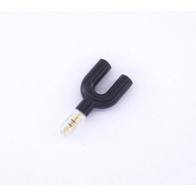 Перехідник mini jack 3.5mm на 2 гнізда під mini jack 3.5mm (навушники - навушники) (KY-155)