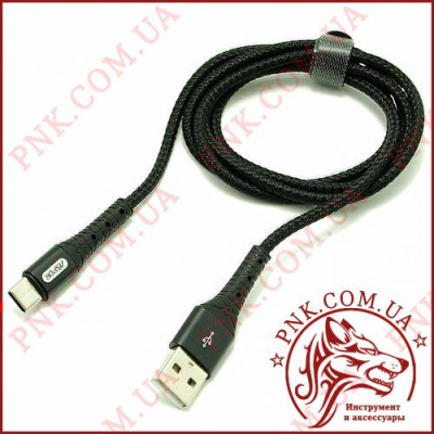 USB кабель Aspor-A193 Type-C 2.4A/ 1м-чорний