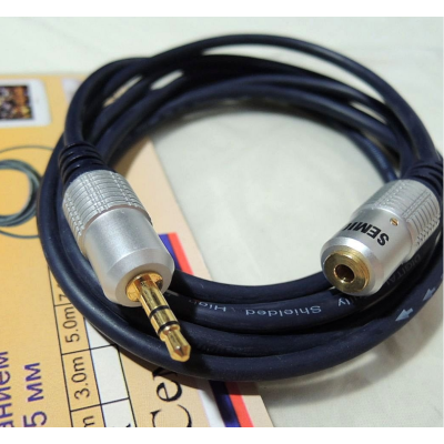 Кабель SEMICOM удлинитель mini jack 3.5мм 3.0 метра