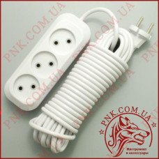 Подовжувач мережі SVITTEX SV-008-10 10м, 3 розетки, 2.2кВт