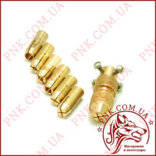 Патрон цанговий на вал 4мм Змінні цанги під свердла 0.1мм - 4.0мм