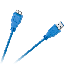 Кабель штекер USB 3.0 - штекер Micro USB 3.0 1.8м (синій)